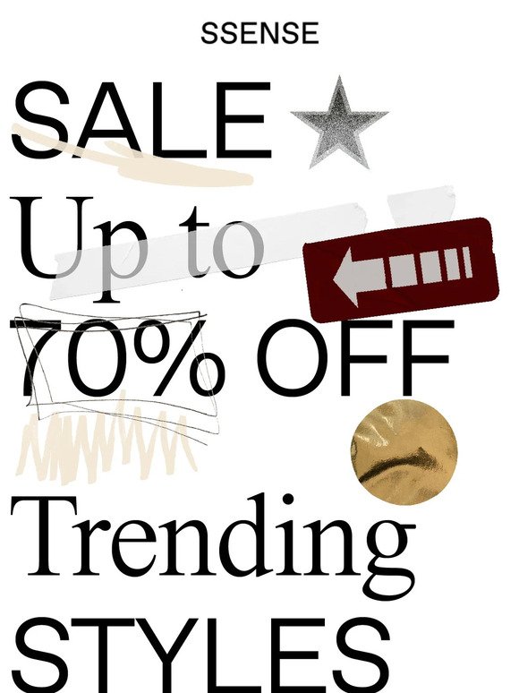 Must-Have Styles at Up to 70% Off