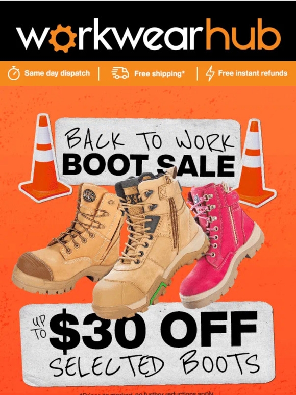 Back To Work Boot Sale 🥾