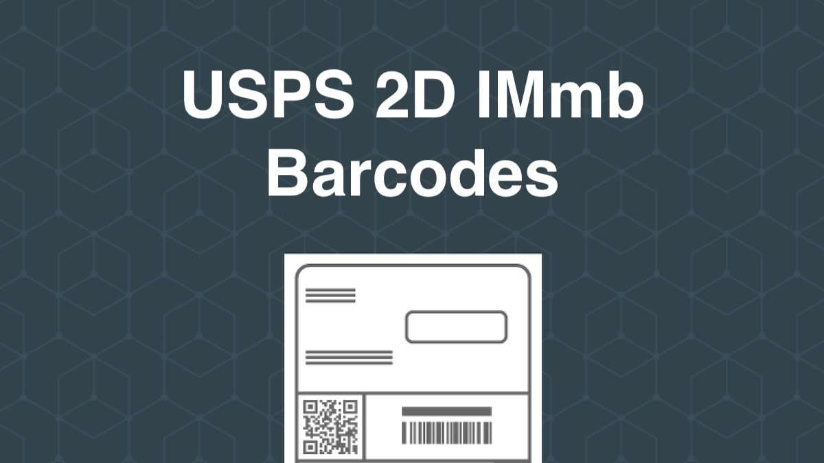 USPS 2D IMmb barcodes