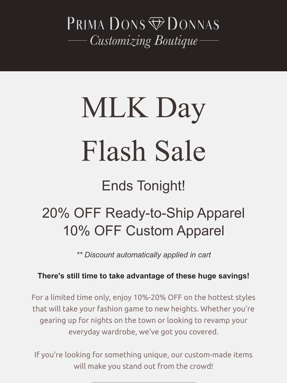FLASH SALE ENDING TONIGHT