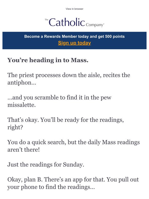 Distracted At Mass? Here's Help!