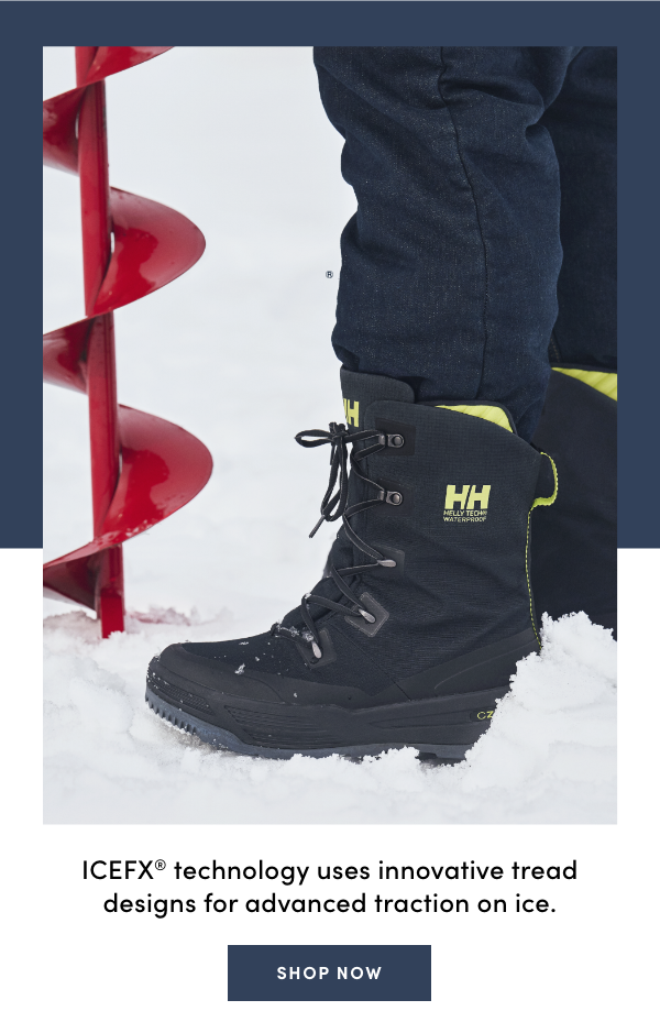 ICEFX® technology uses innovative tread designs for advanced traction on ice.