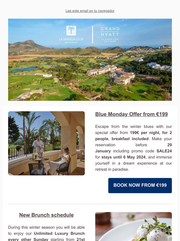 Blue Monday Special Offer from 199€ 💫⛳