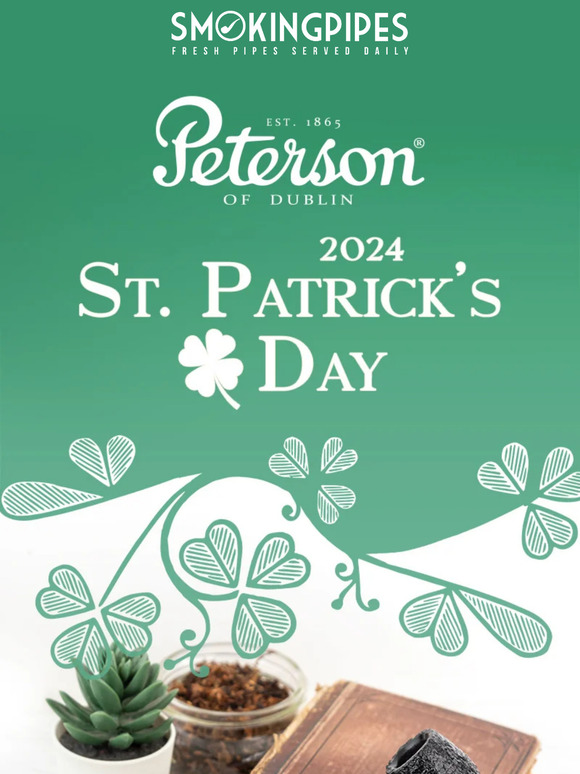 Peterson St. Patrick’s Day Pipes 2024 Available Now Milled
