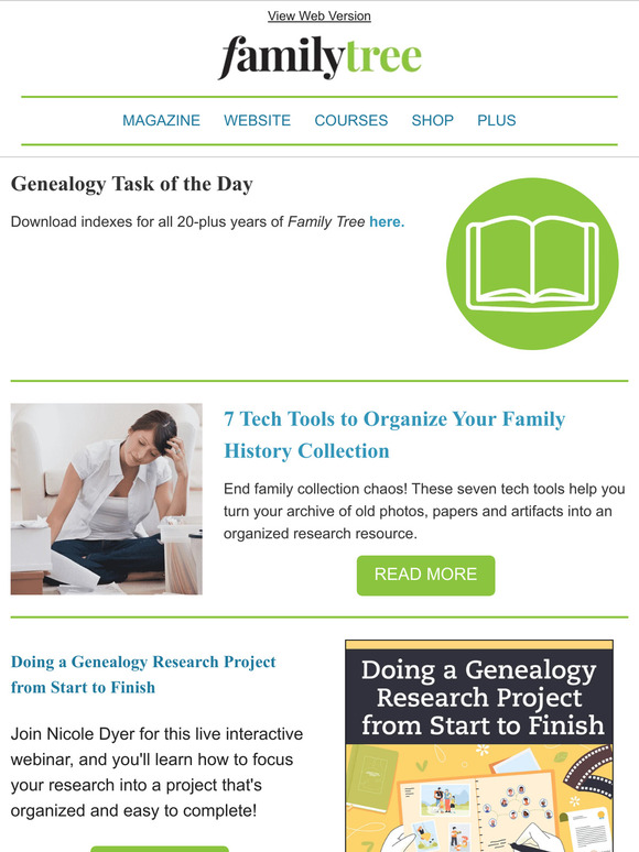 Family Tree Magazine: 7 Tech Tools to Organize Your Family History ...