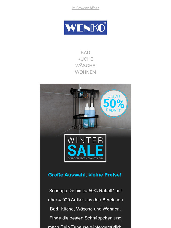 ❄️ WINTER SALE - bis zu 50% Rabatt