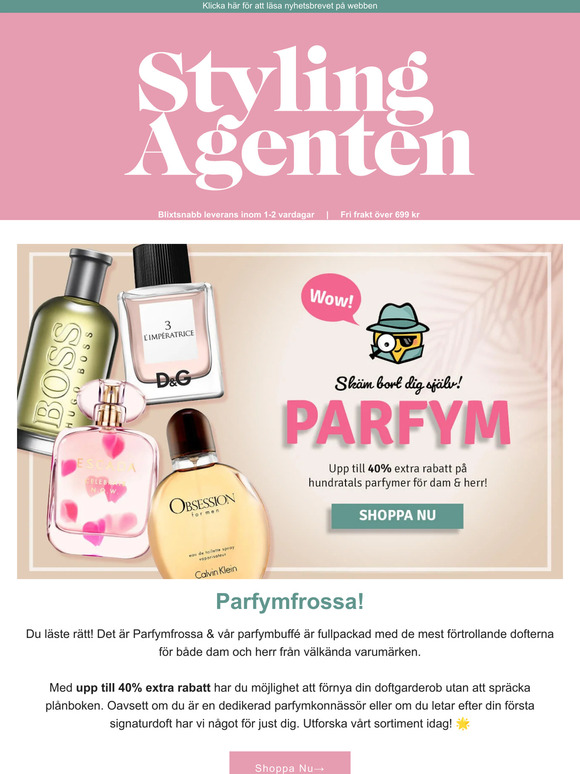 Parfymfrossa! Upp till 40% extra rabatt 🌟