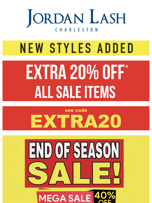 Take an EXTRA 20% off ALL SALE!  (limited time only)