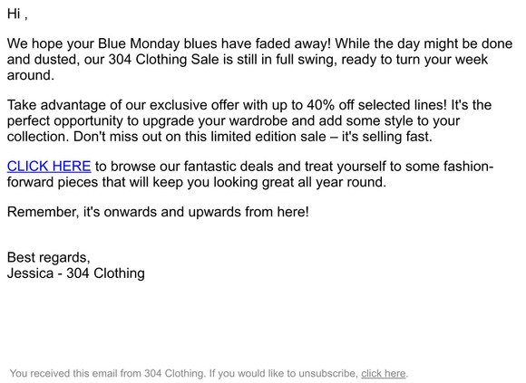 RE: Urgent Reminder: 40% SALE ENDS TONIGHT!!!