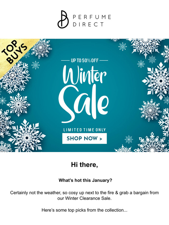 HEY! – 50% Off Winter Sale