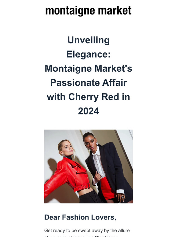 🌹Montaigne Market's Passionate Affair with Cherry Red in 2024🌹