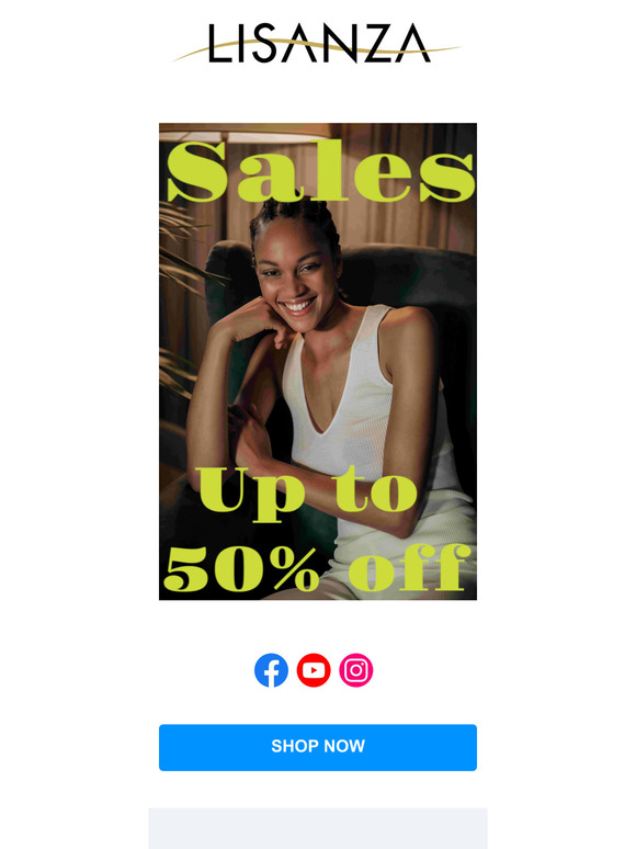 Offerte imperdibili per i saldi Lisanza!