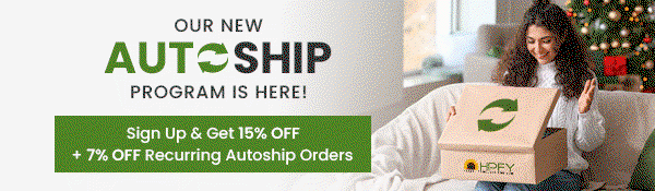 Autoship Program - Get 15% OFF your first Autoship & 7% OFF all future Autoship orders.