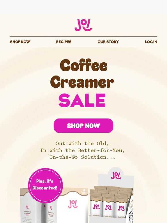 ☕Wake Up & Smell the Savings! 20% OFF Coffee Creamer
