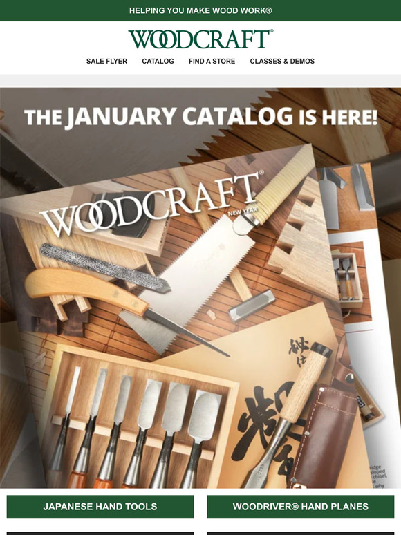 Woodcraft Woodcraft's January Catalog Is Here! Milled