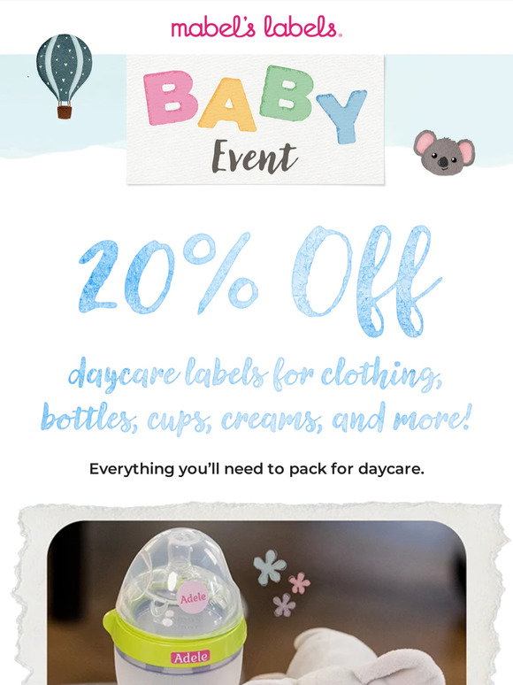 Mabel's Labels Sending your baby to daycare? You’ll need these! Milled