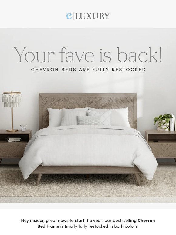 🚨 Chevron beds are fully restocked!