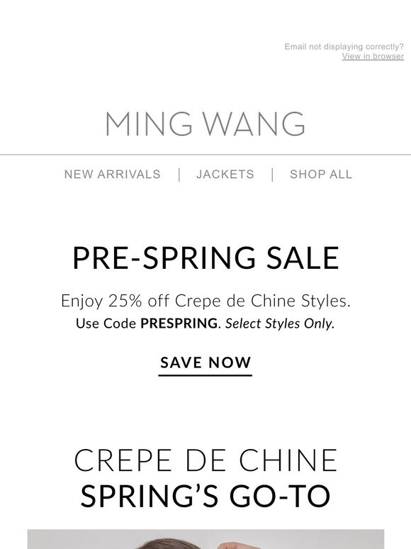 Our Pre-Spring Sale is Here - Two Days Only