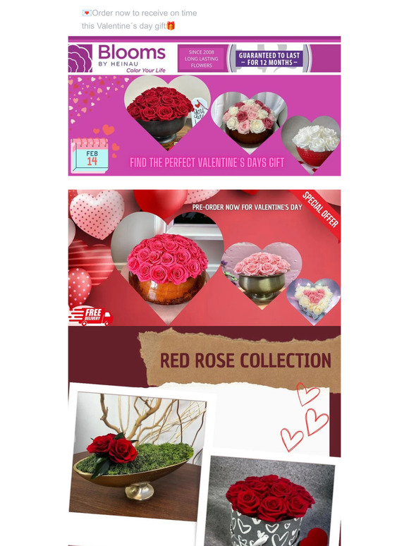 Blooms by Heinau® 💖Secure your Valentine´s Day with Luxury Preserved