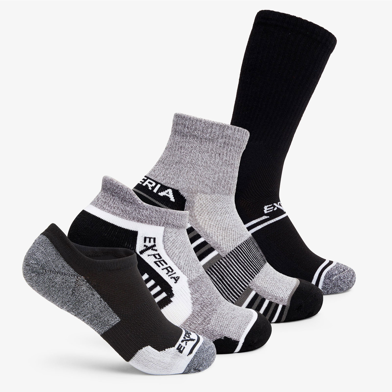 Image of Experia GREEN Assorted Length Socks (4 Pairs) | HSRYUEXAS001