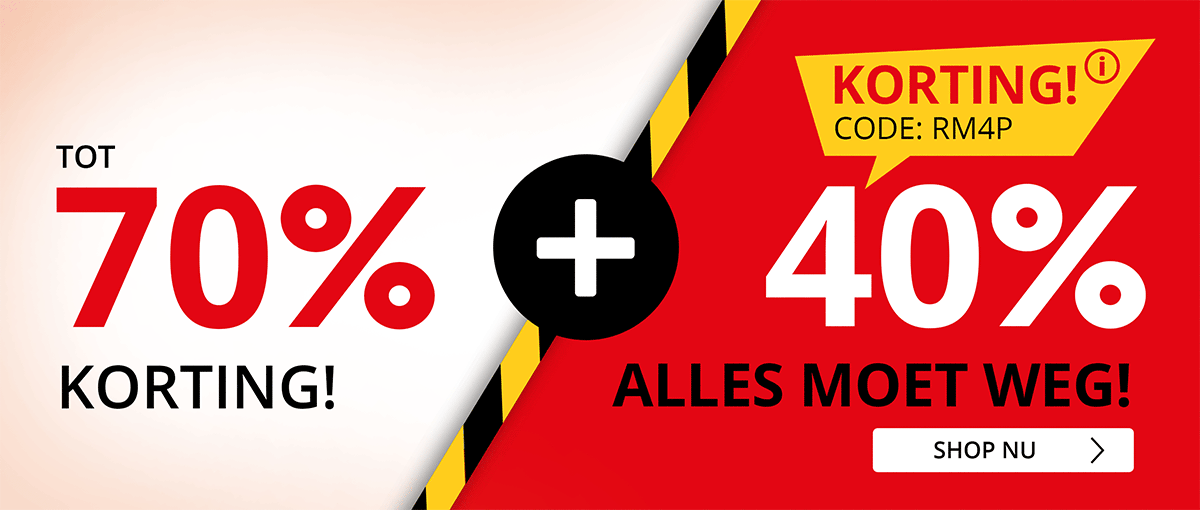 Grote uitverkoop: bespaar tot 70%!