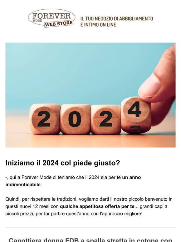 Inizia il 2024 col piede giusto —...