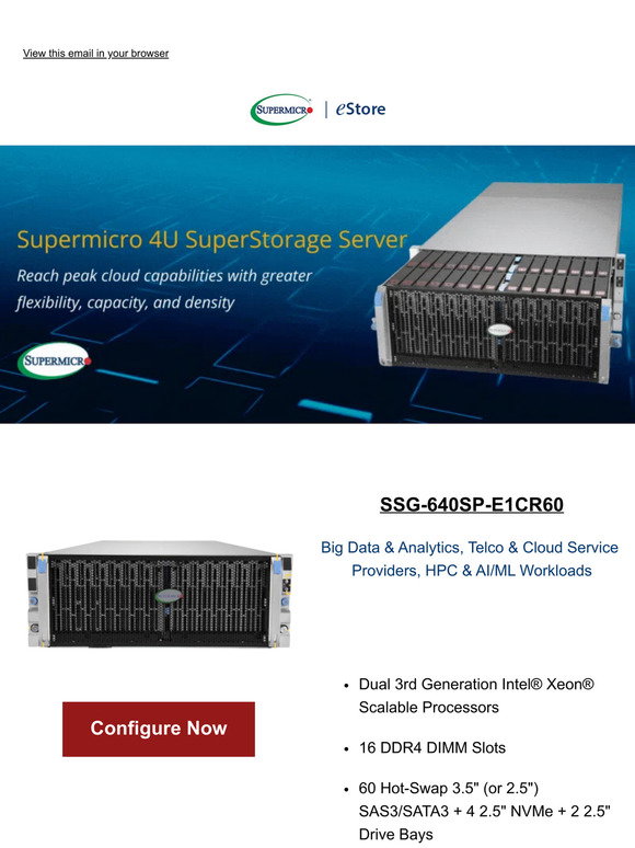 Supermicro: 🌟Introducing Our Latest SuperStorage Server! | Milled