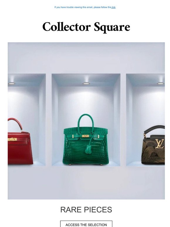 Rare pieces : bags Hermès, Chanel, Louis Vuitton ...
