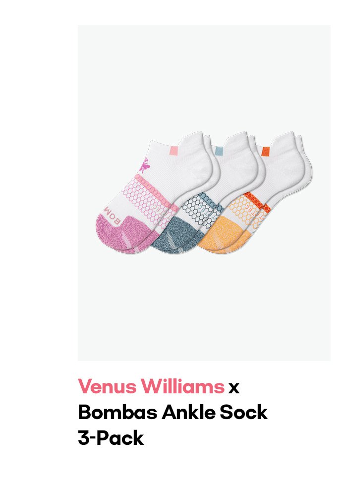 Bombas: Venus Williams Socks Are Here