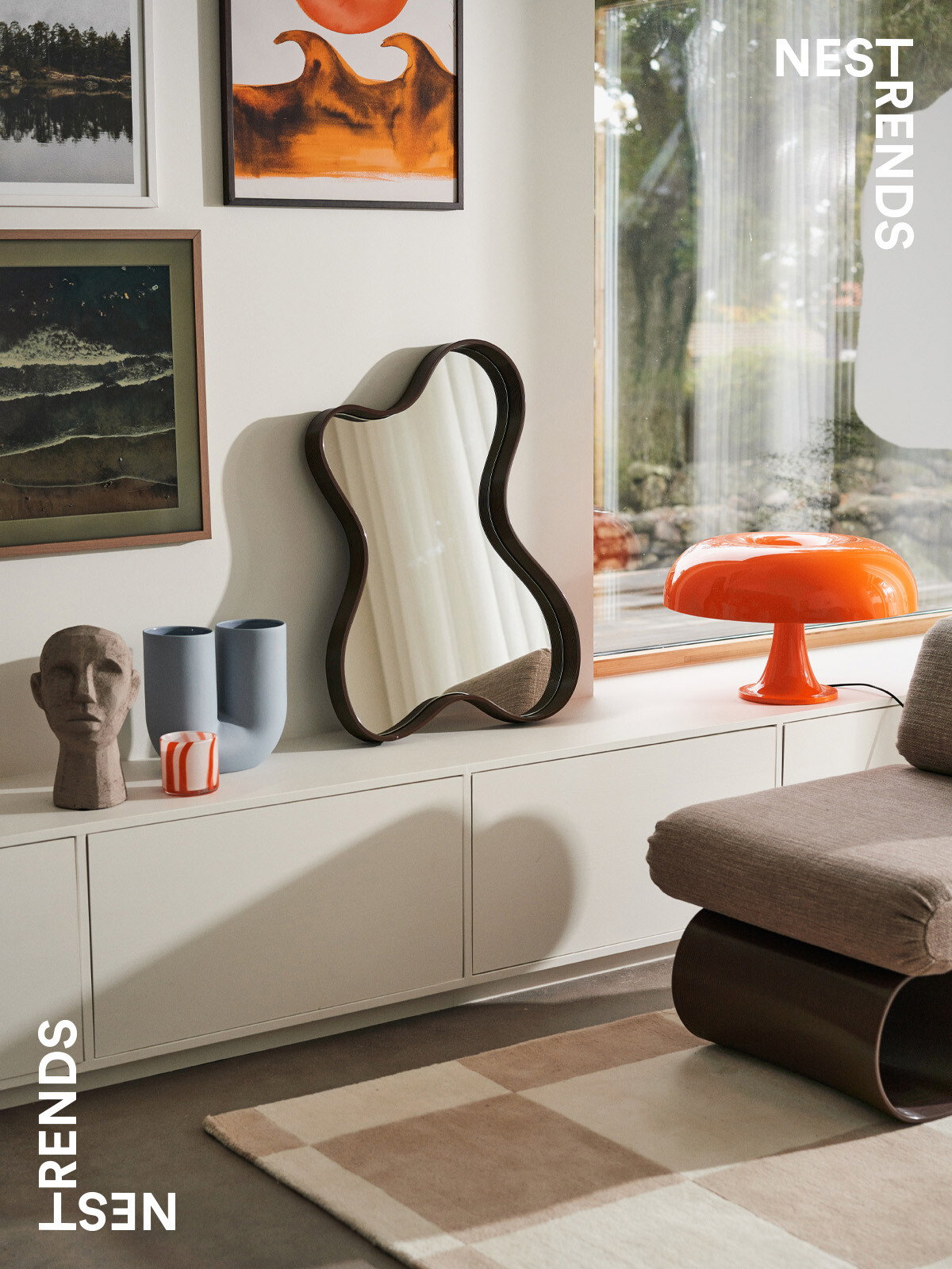 Scandinavian Design Center: Livingroom | Decorate with organic shapes ... - Organic Shapes In Luxury Apartment Furniture Design