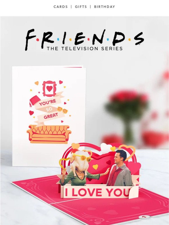 Pivot your way into their heart with a 'Friends' card