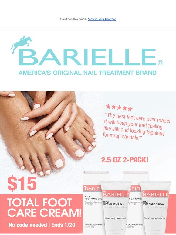 Be the best you with Total Foot Care Cream! Heal cracked, dry, feet this winter!