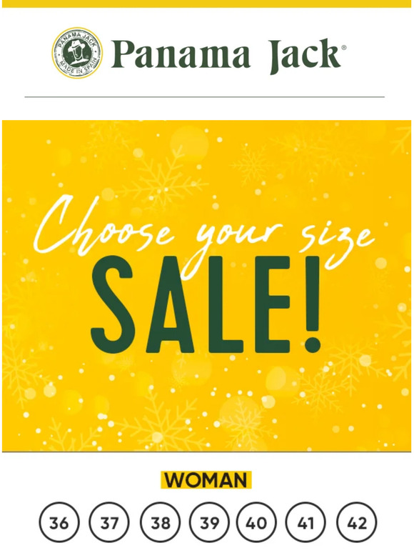 Check out the sale items in your size!