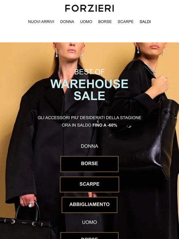 ✨ Best of Warehouse Sale | Fino a -60% su Borse e Scarpe Must-Have