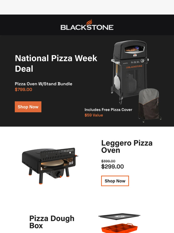 Blackstone Products National Pizza Week Deal Includes Free Pizza