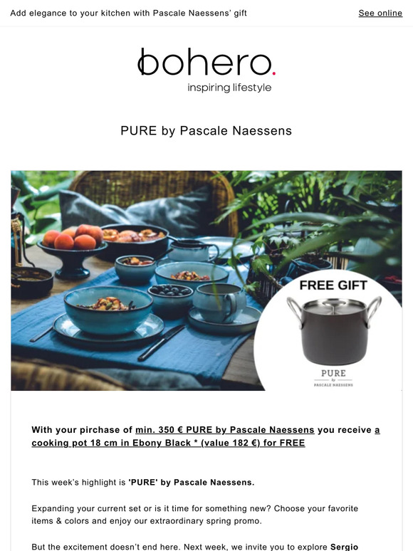 Add elegance to your kitchen with Pascale Naessens’ gift