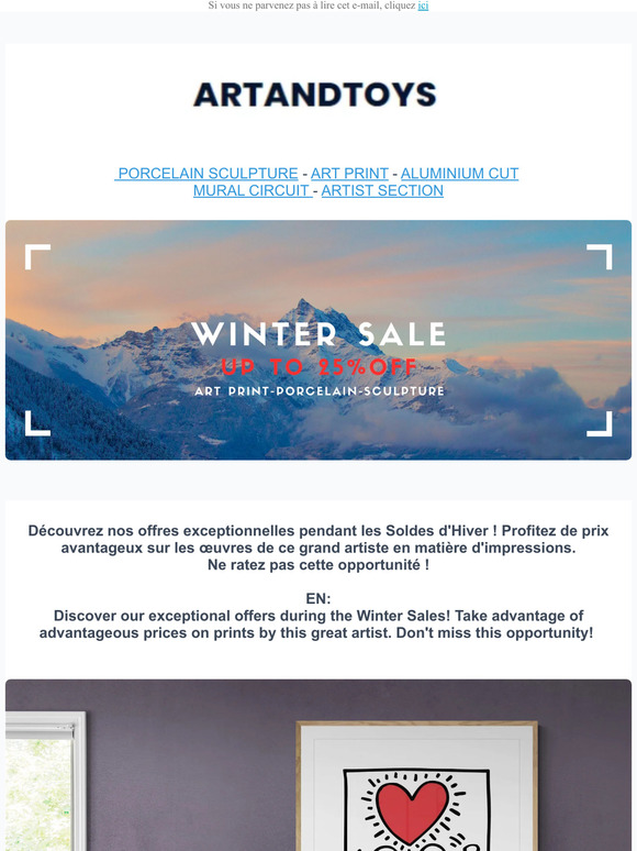 Print by Keith Haring // winter sale