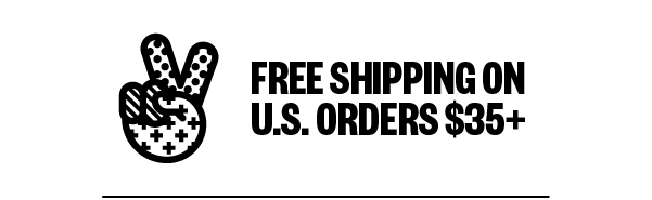 Free shipping on U.S. orders $35+