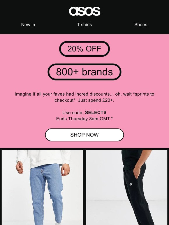 20% off 800+ brands! 🍒