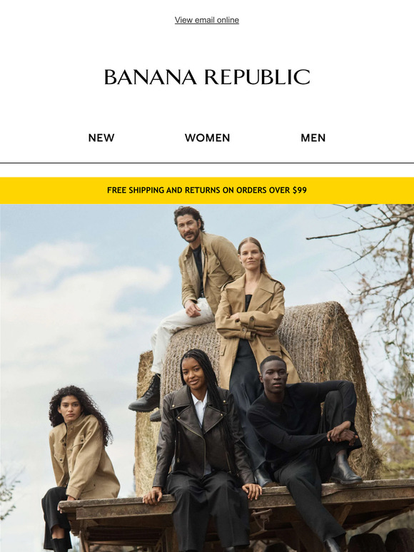Banana Republic AU Shop the January Collection Milled