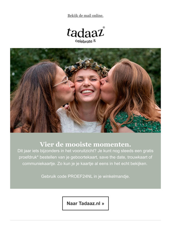 Yay, gratis proefdruk van je favoriete kaartje. 🎉