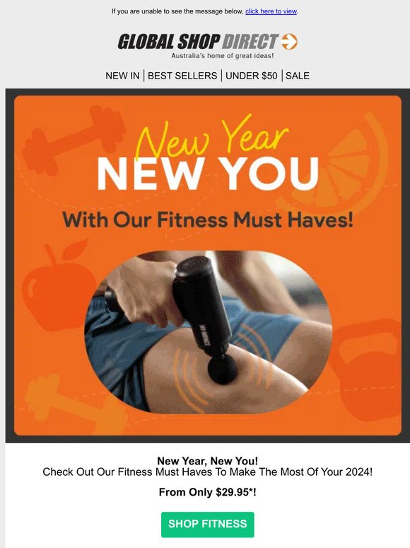 Fitness Must Haves From $29.95!