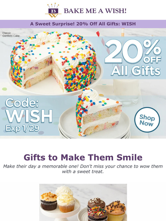 Bake Me A Wish Celebrate Every Moment! Gifts That Show You Care Milled