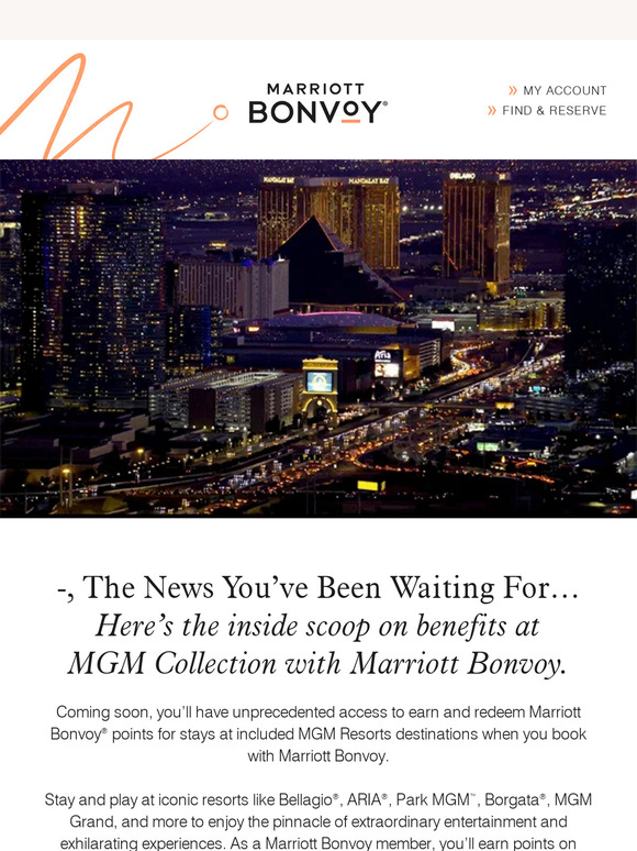 Marriott International: —'s MGM Collection With Marriott Bonvoy ...