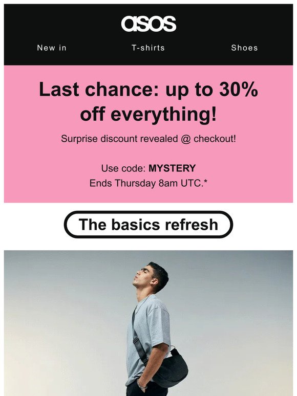 Last chance: up to 30% off everything! 🏃
