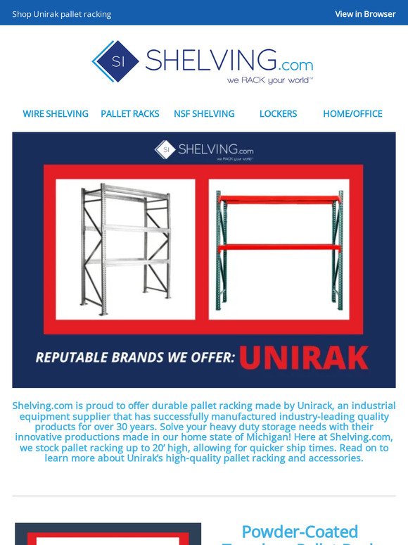 Durable and Versatile Pallet Racking by Unirak