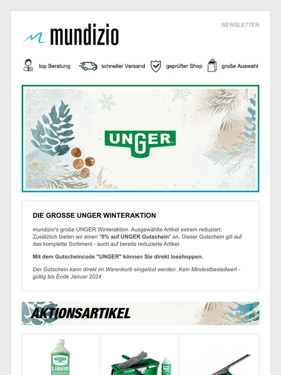 Die große UNGER Winteraktion