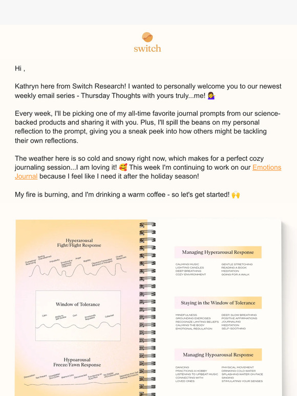 🌟 Explore journal prompts with Kathryn every week!