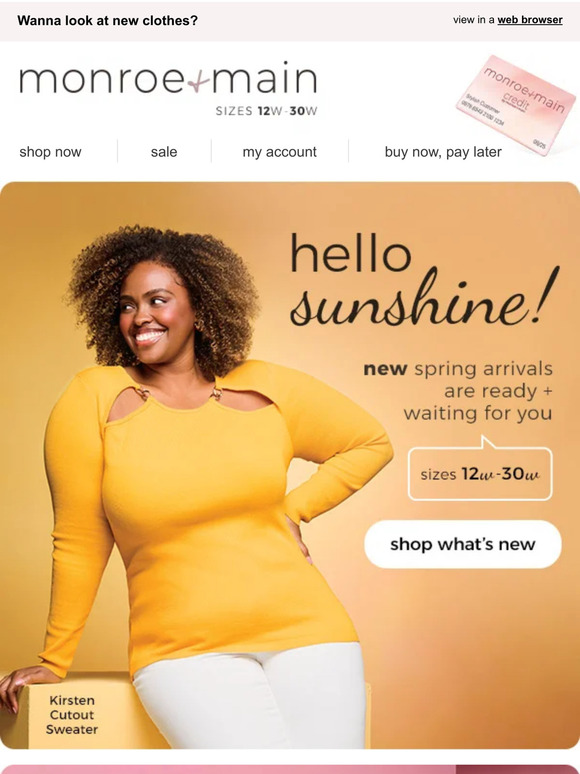 Buy Plus Sized Clothing Now, Pay Later