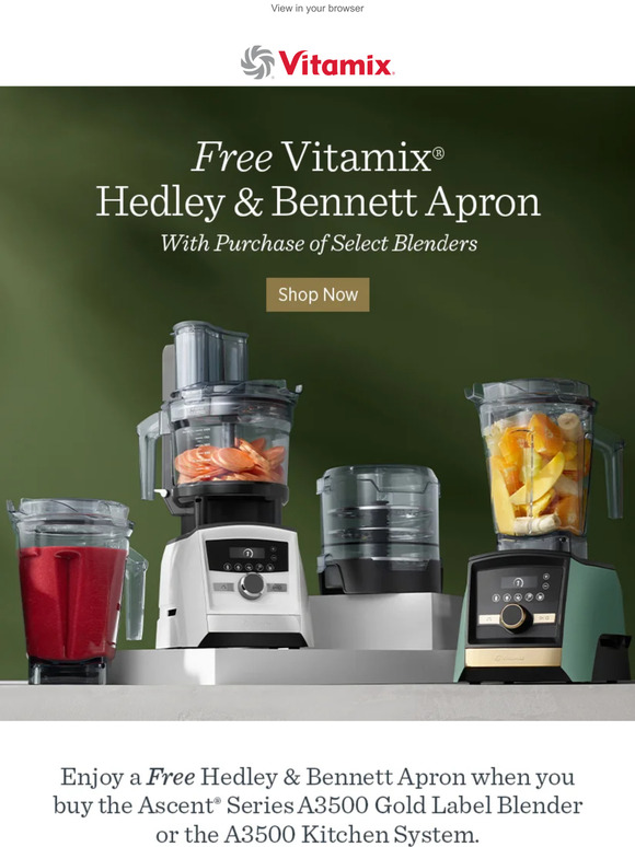 Vitamix Act Fast Free Gift with Purchase! Milled